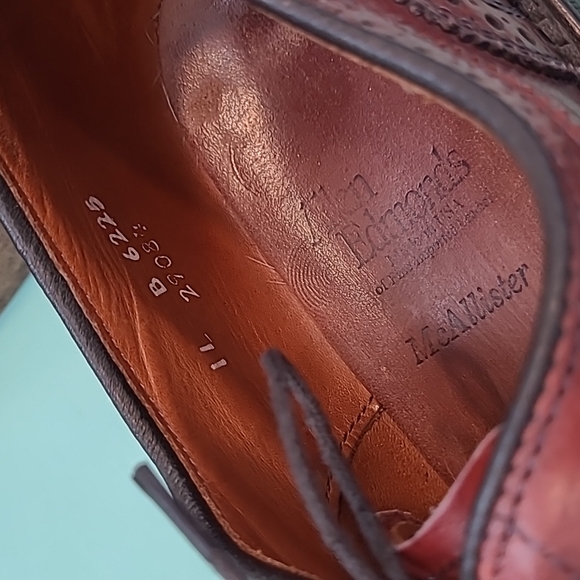 Allen Edmonds Brown Leather Wingtip Oxfords Dress Shoes size 11 - Picture 7 of 7